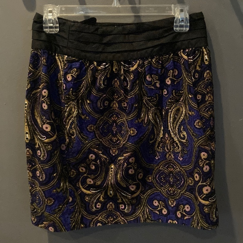 Anthropologie Cidra size 2 super cute courdroy paisley skirt great condition